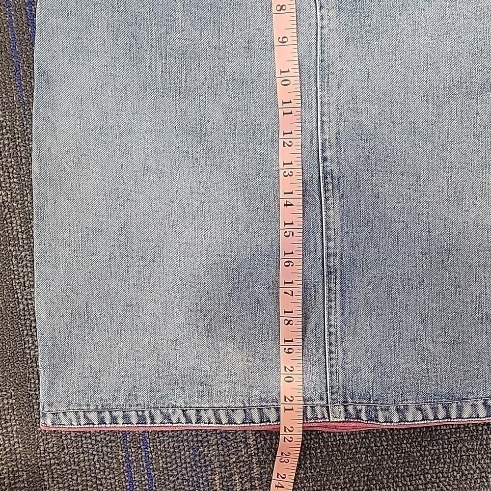 Y2K Blue Jean Pencil Skirt Tommy Hilfiger-Size Med.(vintage Check measurements) - Picture 10 of 13